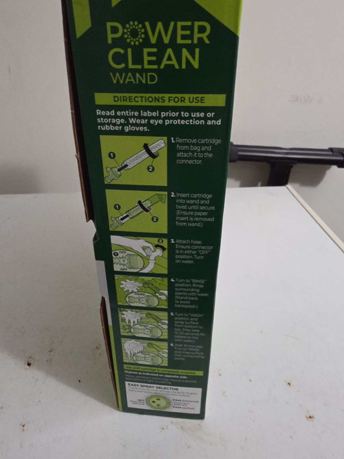 Home Armor Power Clean Wand Outdoor Cleaning System Blasts Mold Mildew Algae
