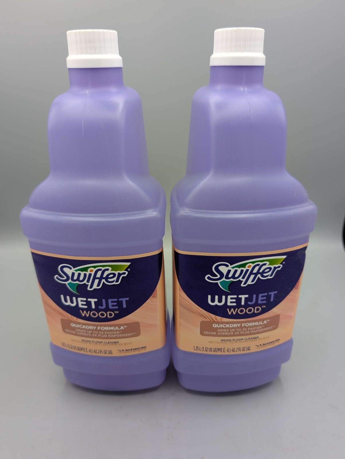 Swiffer Wetjet Wood Floor Cleaner Solution Refill, 42.2 Oz – 2 Pack