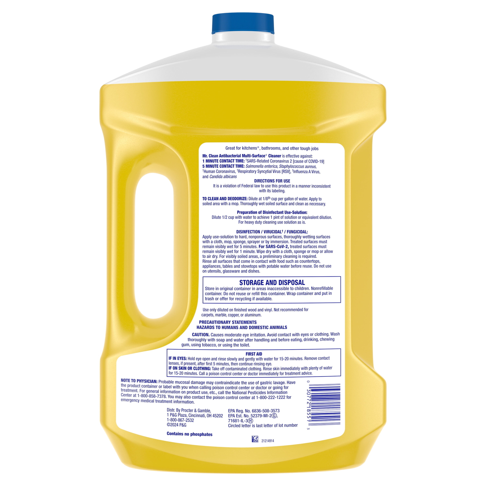 2X Concentrated Floor Cleaner, All Purpose Cleaner, Mop Soap, Lemon, 99 fl oz
