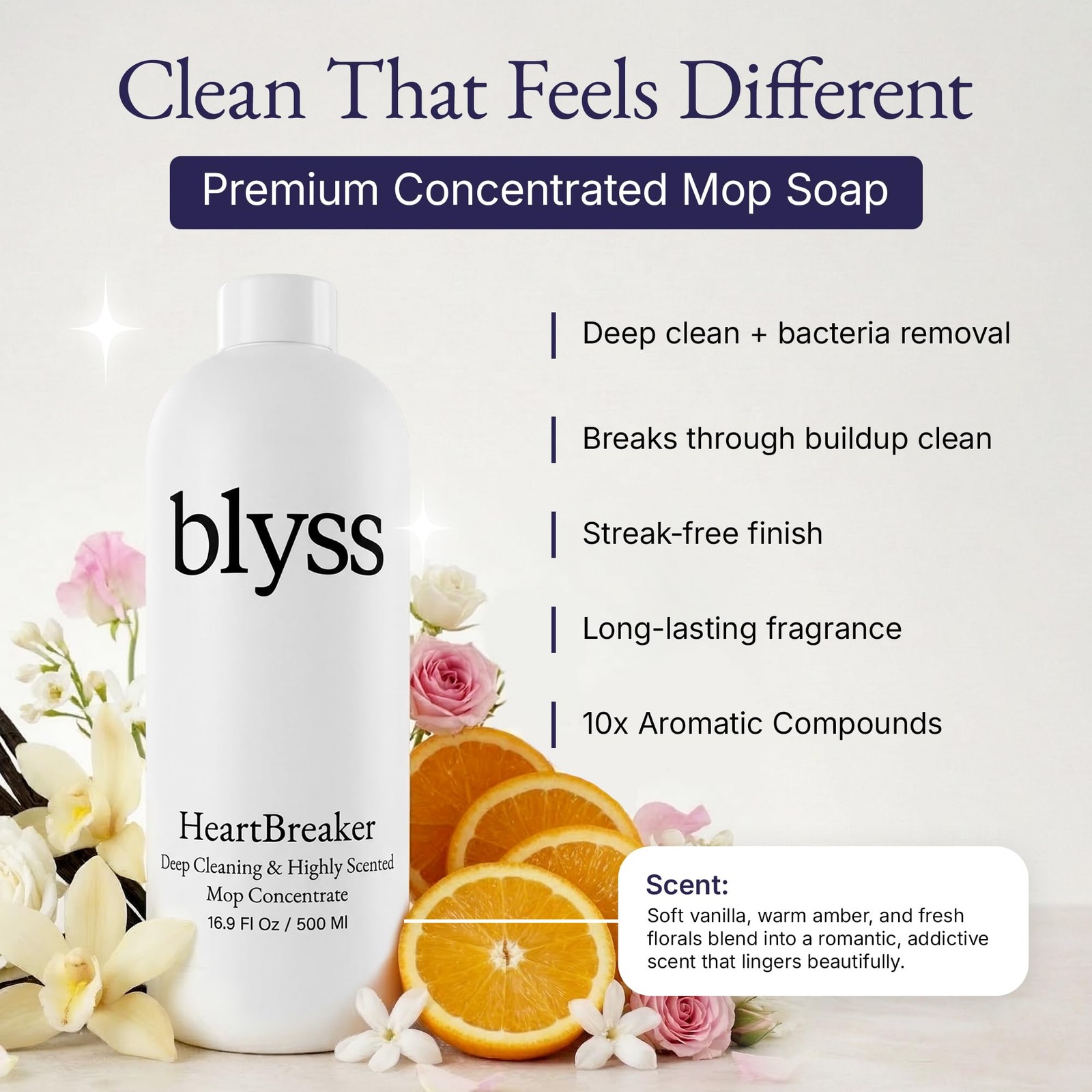 Mop Soap Heartbreaker, Floor Cleaner for Mopping, Luxury Scented Mop Soap, LV…