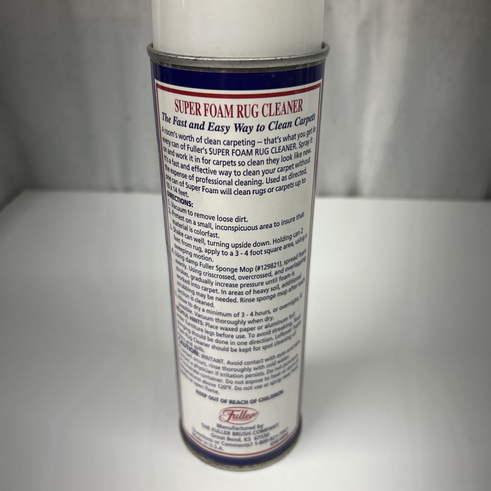 Fuller Brush Company Super Foam Rug Cleaner 18 Oz