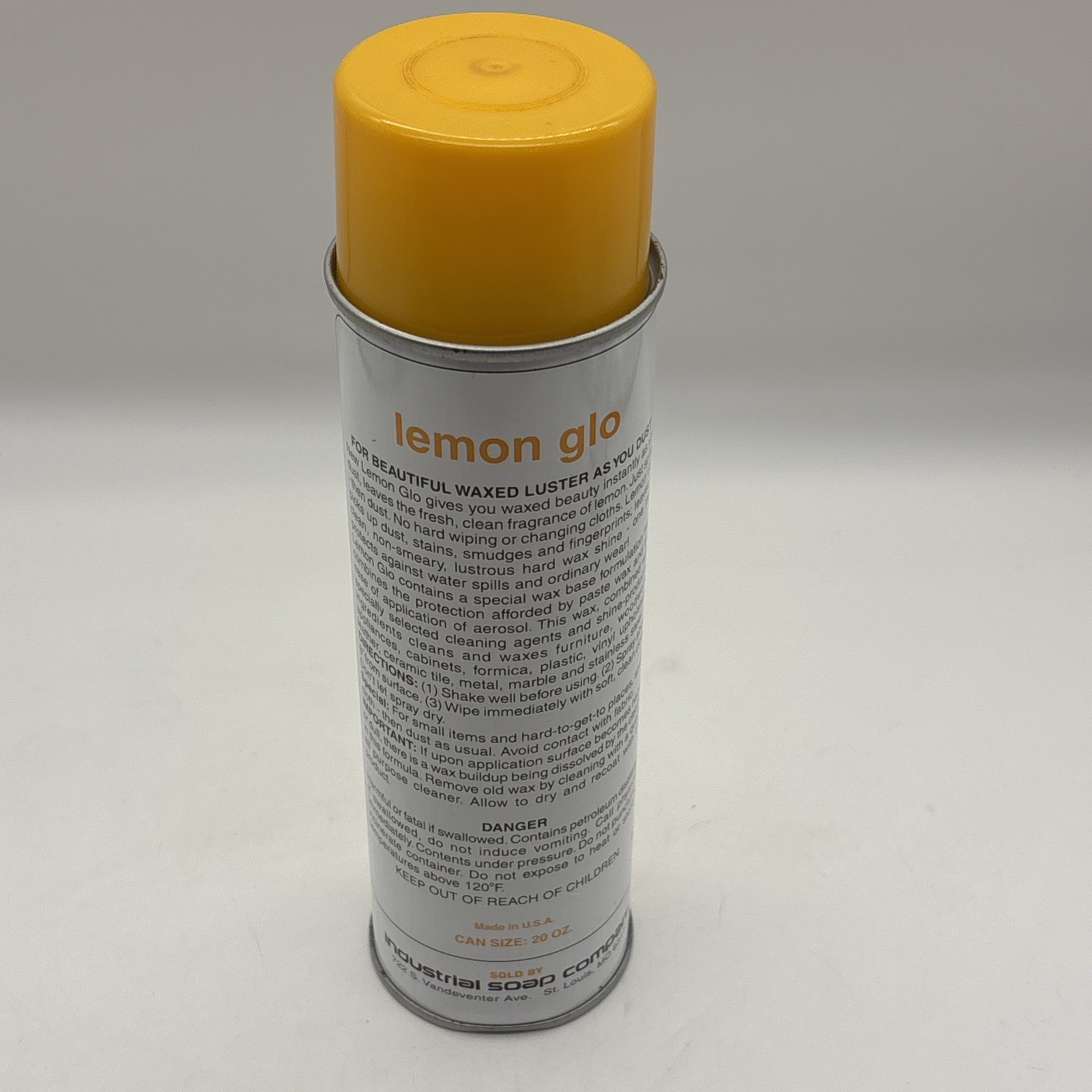 Lemon Glo All purpose polish 17 ounces industrial soap company Vintage (18.8 Oz)