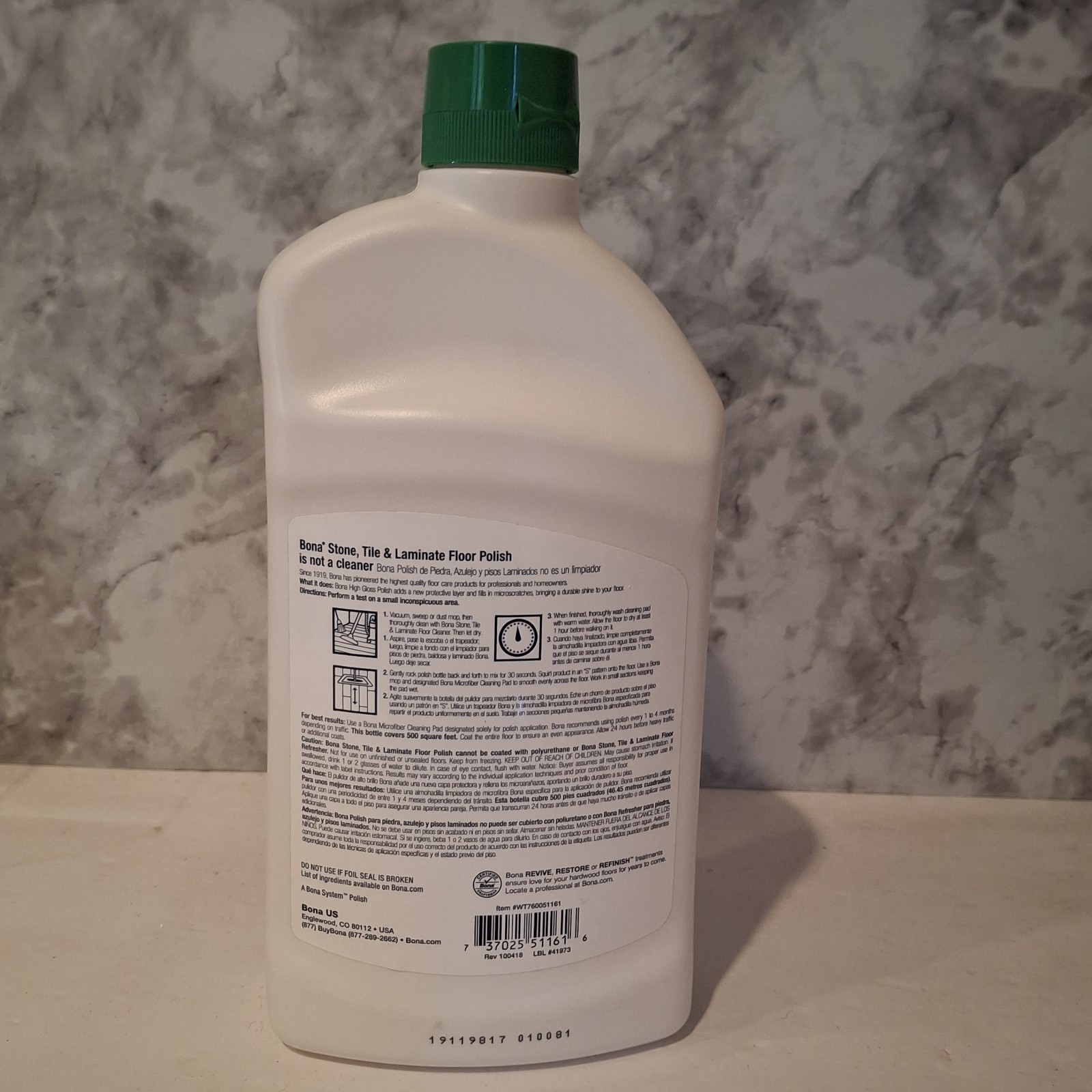 NEW Bona Hard Surface Floor Polish Liquid 32 oz Stone Tile & Laminate Shine