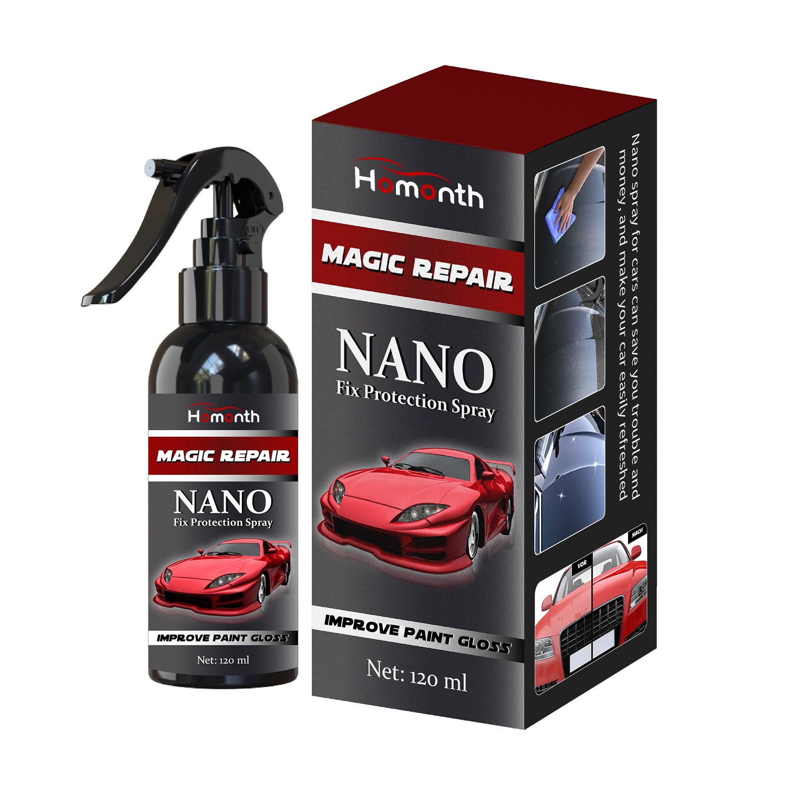 Nano Fix Spray – Car Coating Agent Paint Maintenance Crystal Wax Seal 🧼