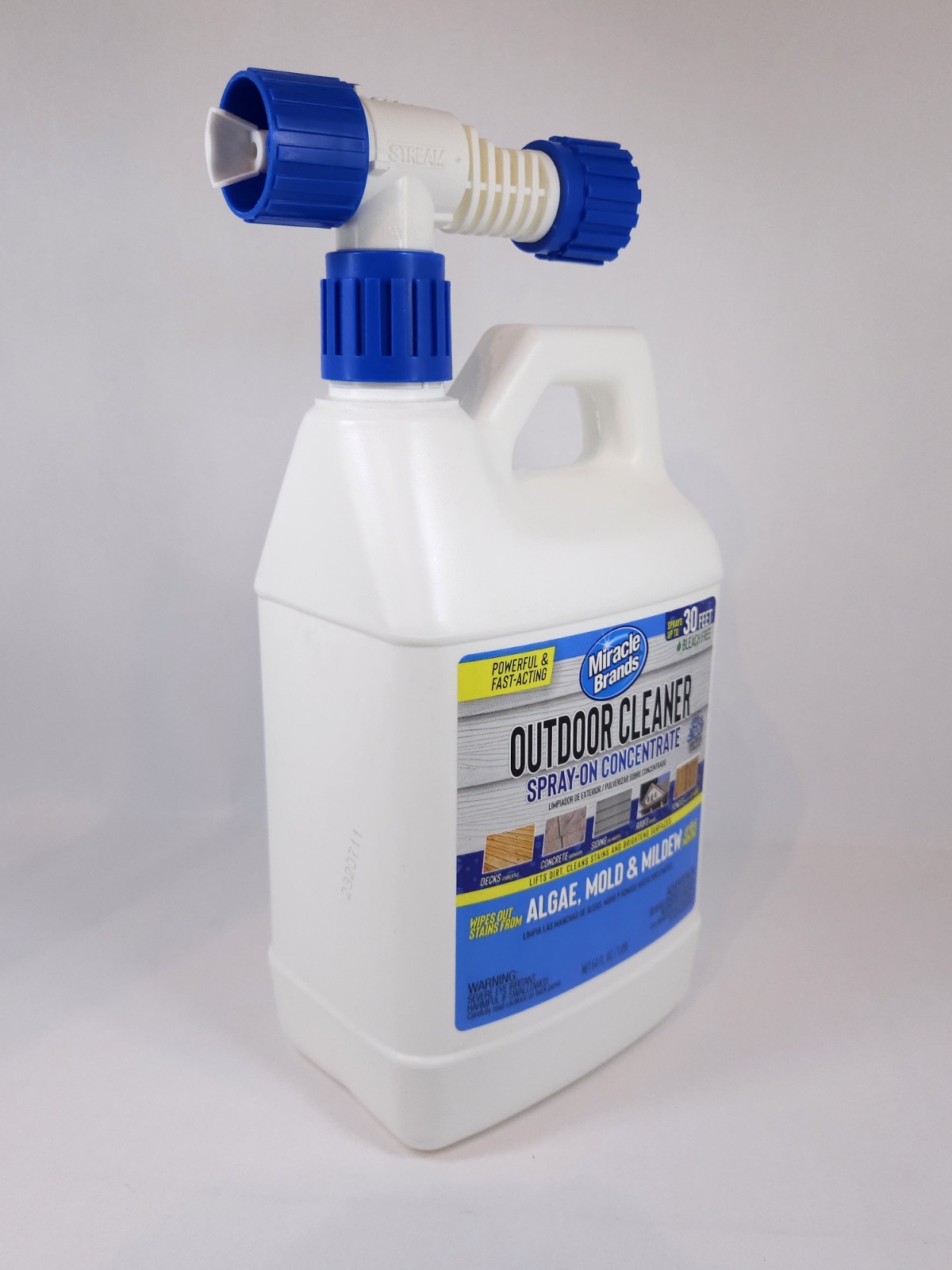 Outdoor Cleaner Spray-On Concentrate 64oz Algae Mold Mildew Stain Remover
