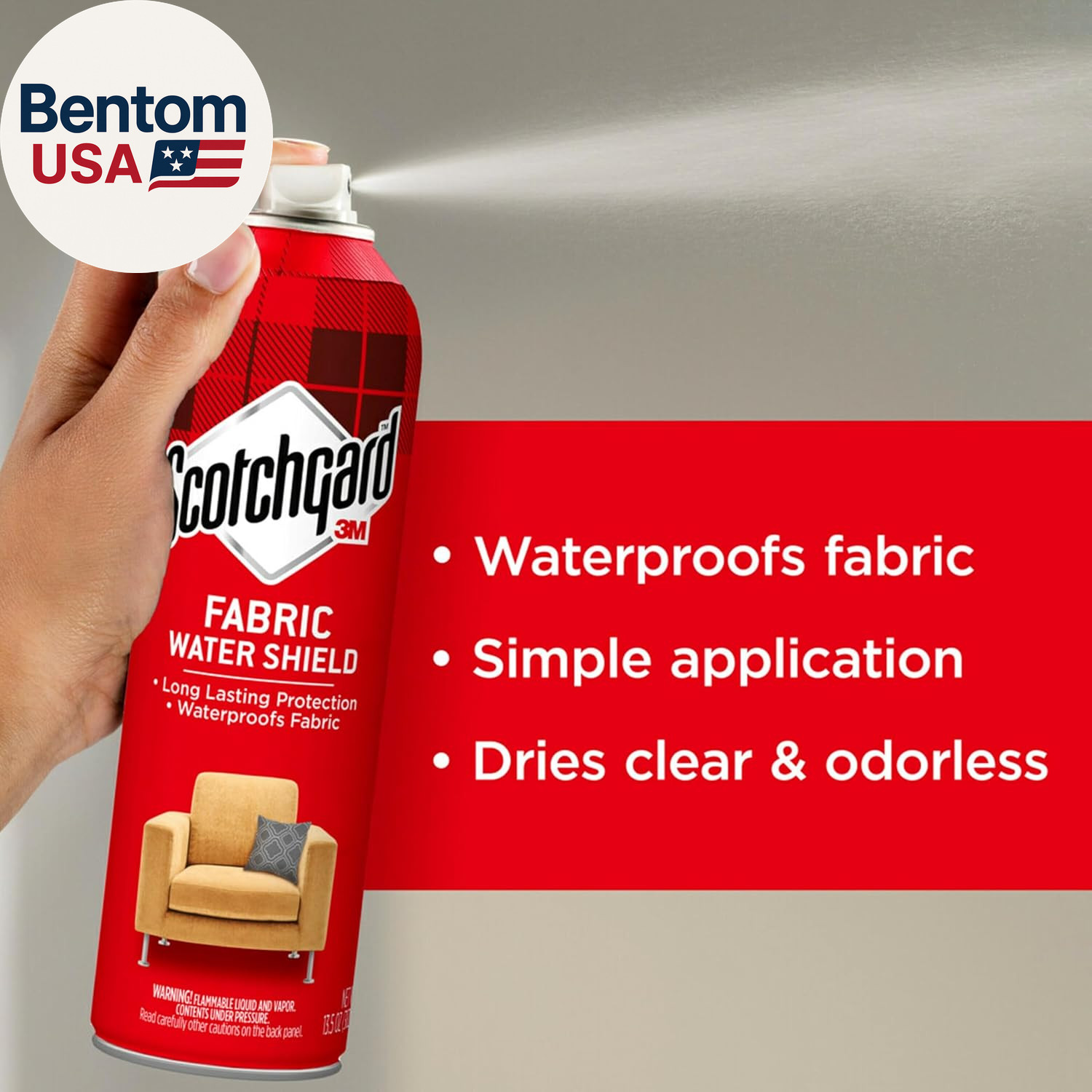 Scotchgard Fabric Water Shield, Water Repellent Spray for Spring and Summer Clot
