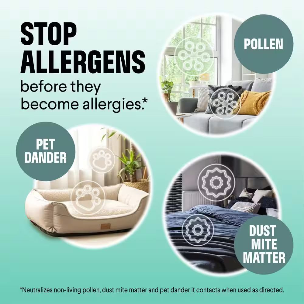 26 Oz. PURE Allergen Neutralizer Clean Breeze Fabric Refresher and Carpet Spray
