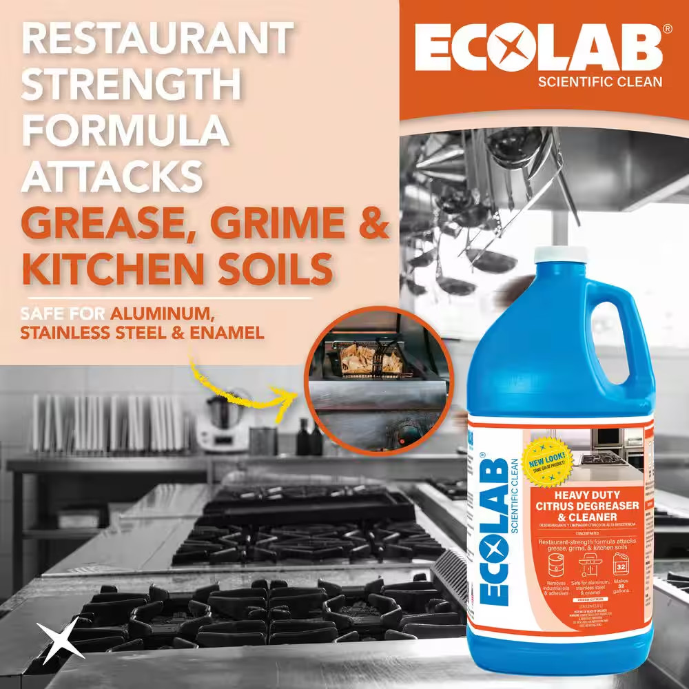 1 Gal. Heavy Duty Citrus Degreaser Concentrate Cleaner, Attacks Grease and Grime