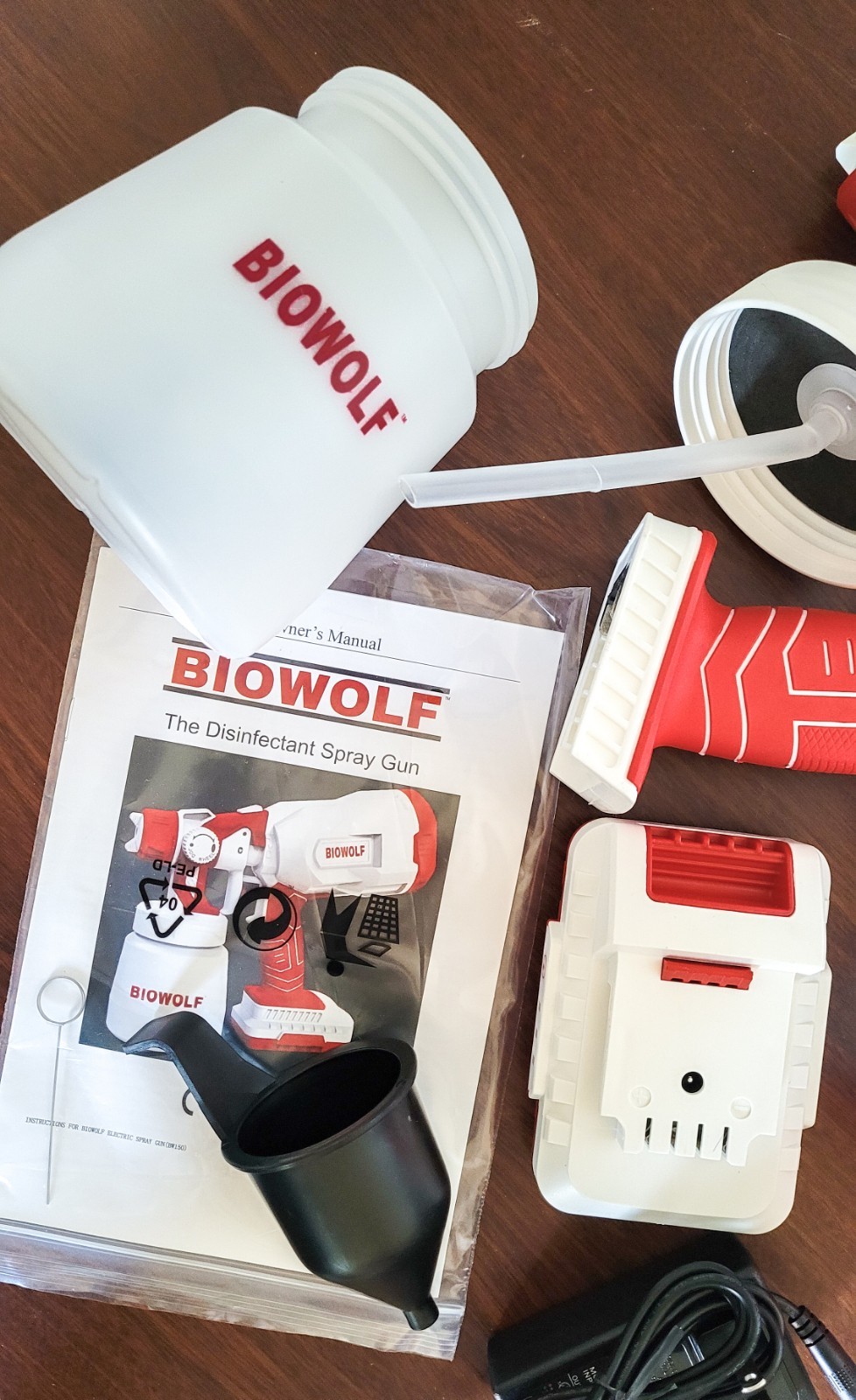BioWolf Disinfectant Spray Gun – New in Box – Cordless Portable Sanitizer