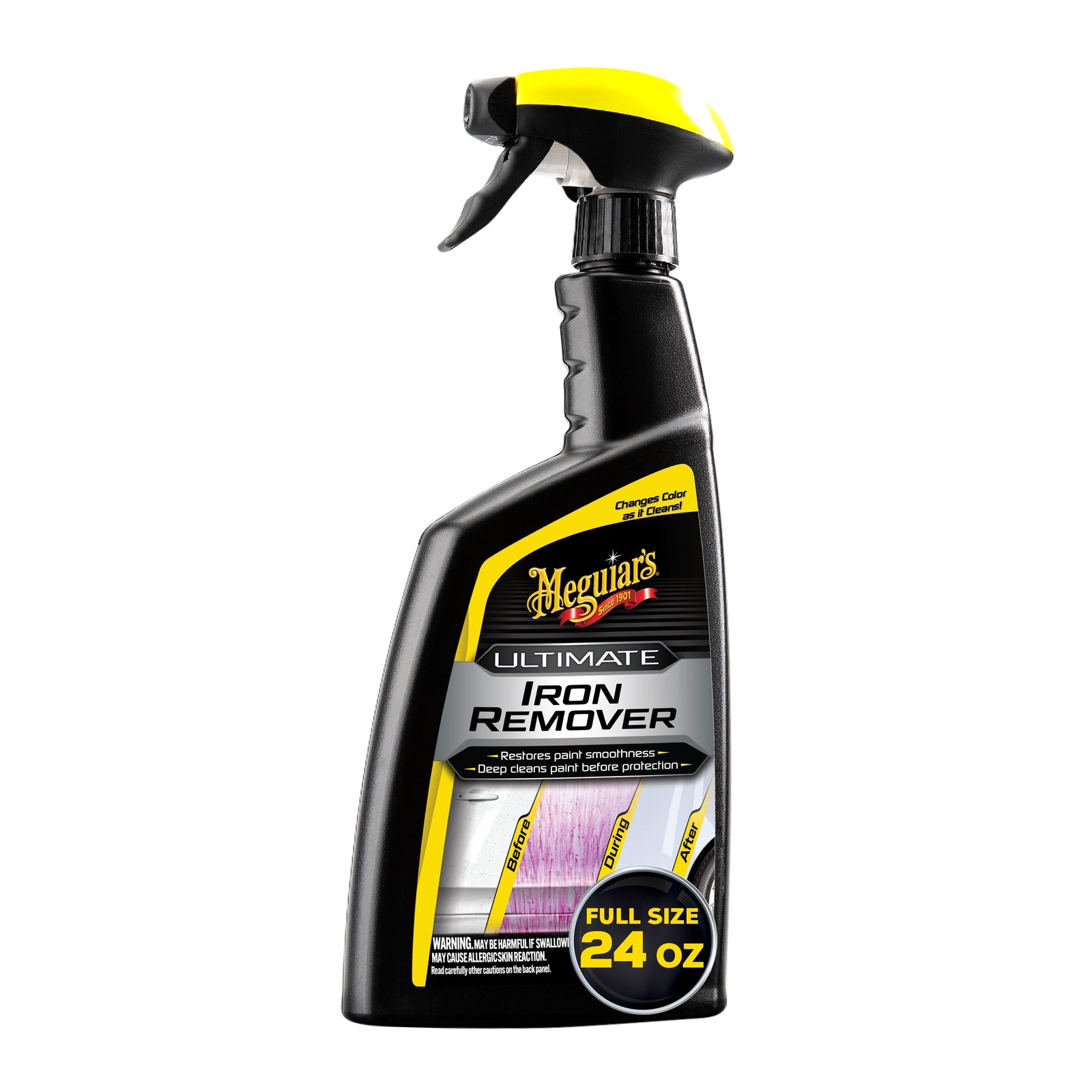 Meguiar’s Ultimate Iron Remover, Chemical Contaminant Remover, 24 oz
