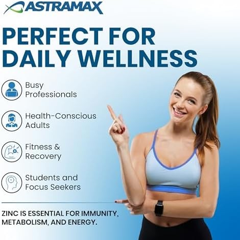 Zinc 50mg | High Potency Immune Support | Vegan, Non-GMO, Gluten-Free | 100 Coun