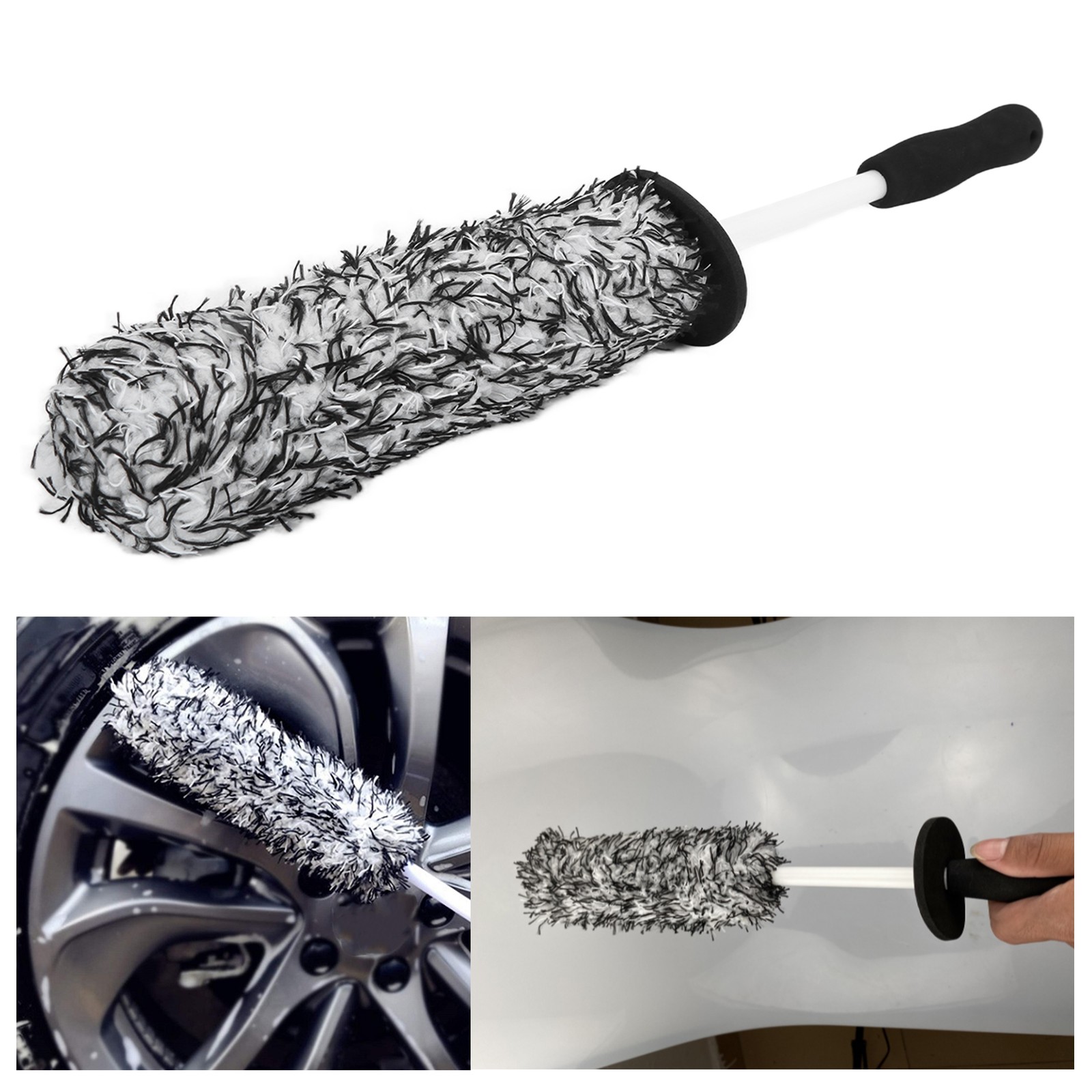 Rim Detailing Brush 42cm/16.5in Length Tire Scrub For Chassis For Bumper Fo TWGQ