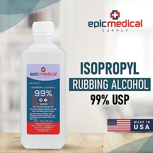 99% Isopropyl Alcohol 16 oz – Multi-Purpose Cleaner for Glass, PCB & Nails
