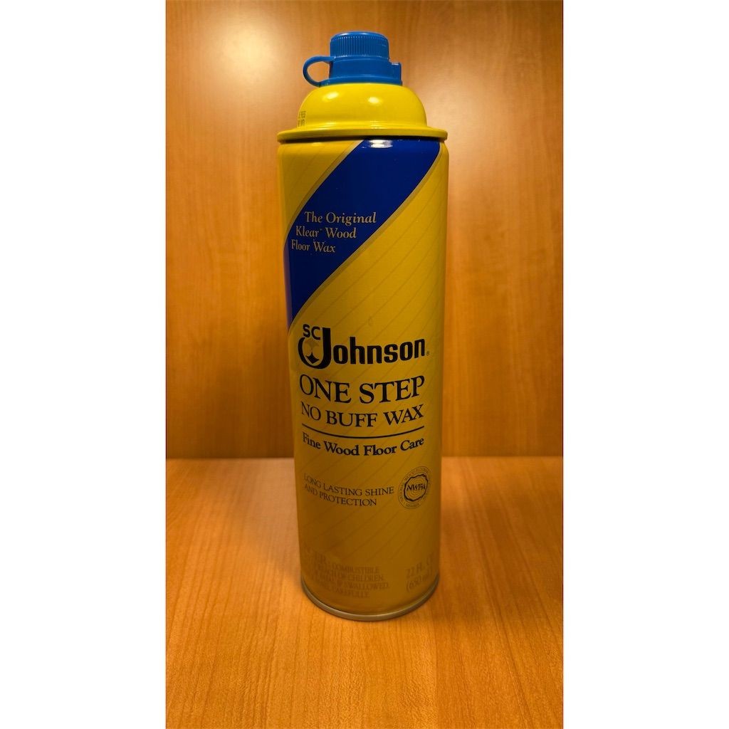 SC Johnson One Step No Buff Wax Fine Wood Floor Care 22 Fl Oz 50% Full