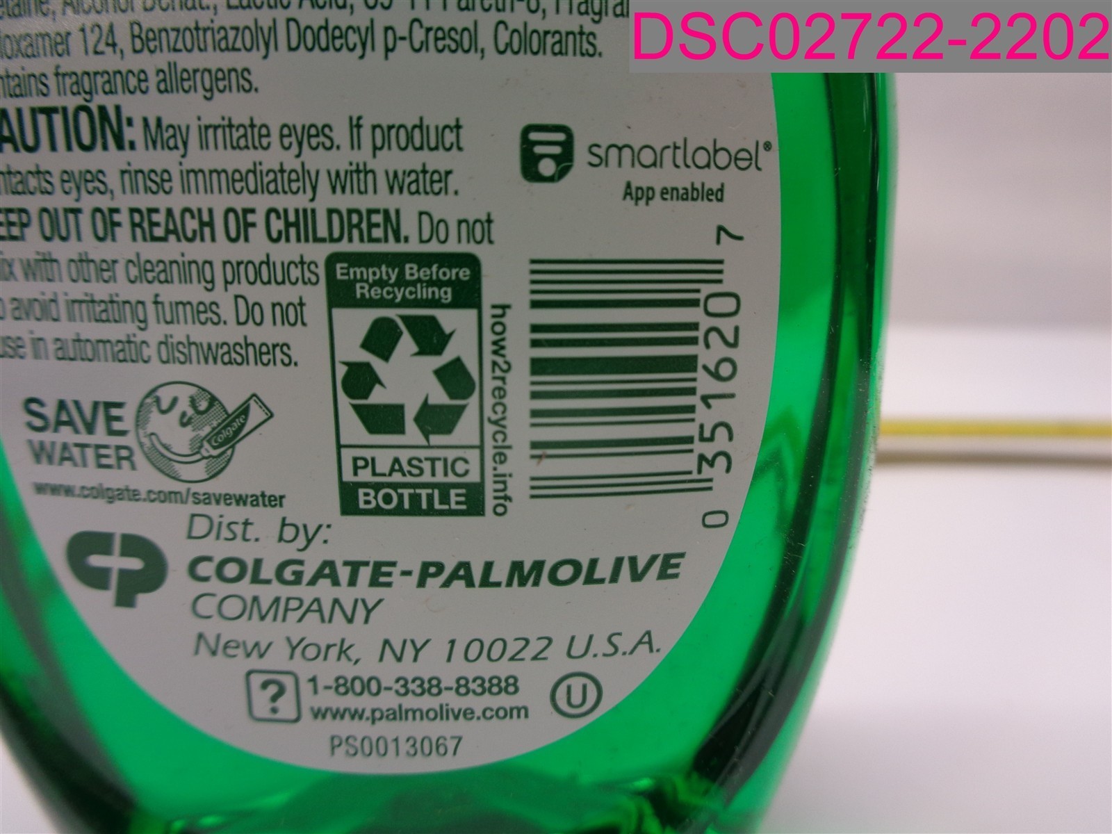QTY=384 fl.oz (48×8 fl.oz Bottles);Palmolive Ultra Strength Dish Liquid US07365A