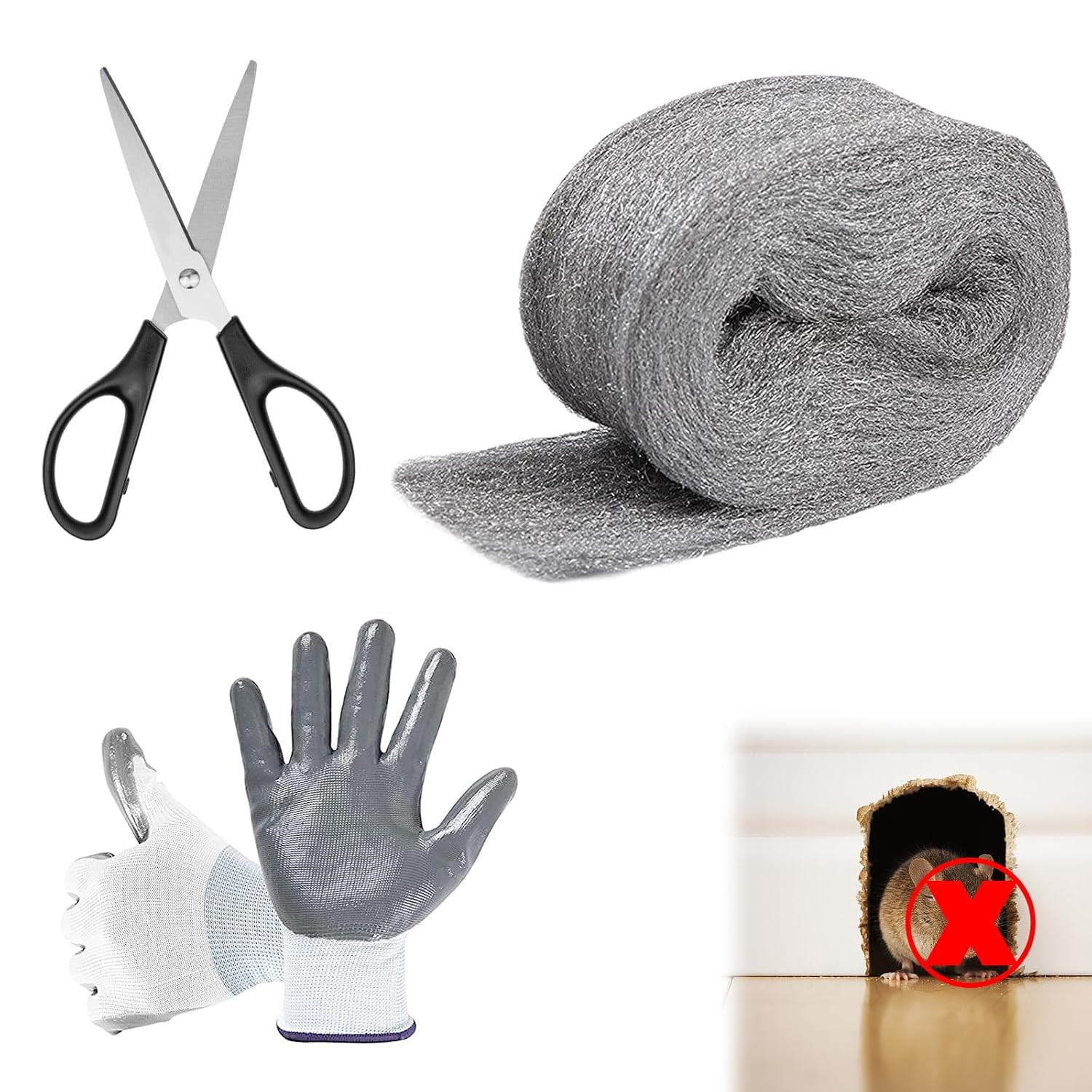 12Ft Stainless Steel Wool Steel Wool Fill Fabric Roll Gap Blocker Coarse Wire Ha