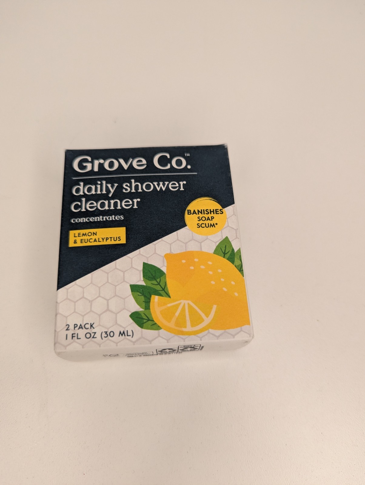 New Grove Co. Daily Shower Cleaner Concentrates Lemon Eucalyptus Pack Of 2