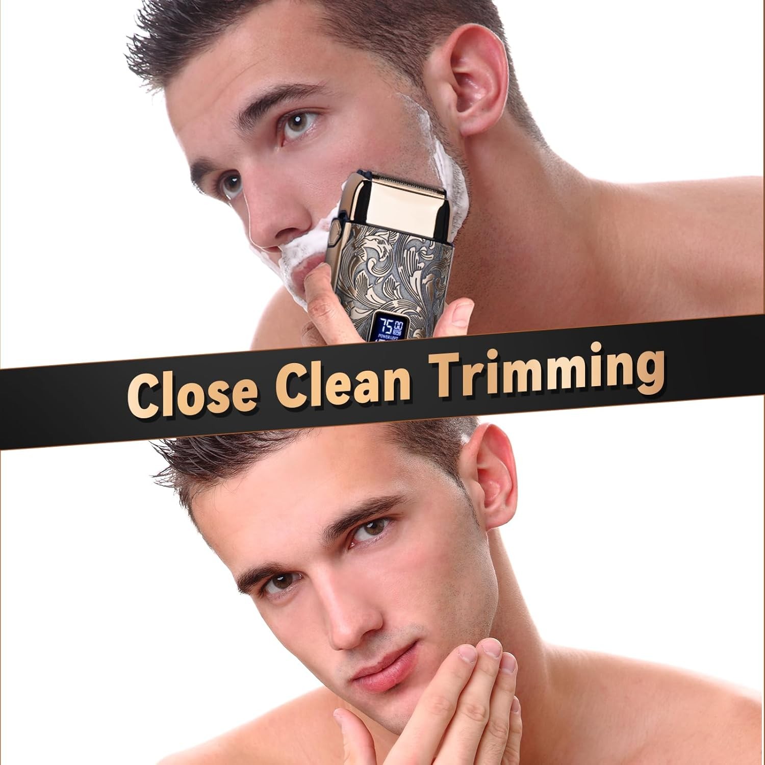 Ufree Close Shave Electric Foil Shavers for Men, 3-Speed Electric Razor, Bald