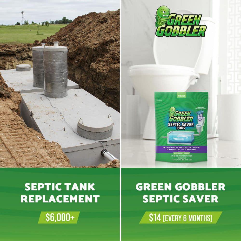 Septic Tank Treatment Pods 2 pack, 6-month supply