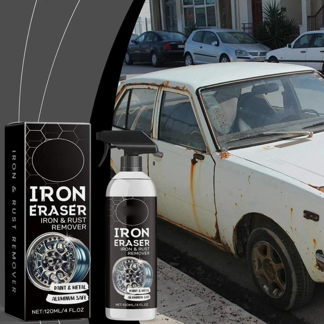 Iron Eraser Rust Remover Spray, Car Wheel Paint Brake Dust Fast Cleaner 120ml