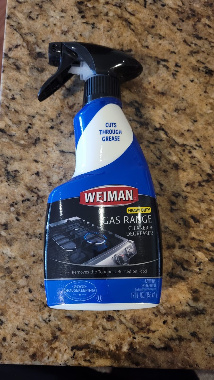 Weiman G240-BWC05681 Gas Range Cleaner Degreaser 12 fl.oz