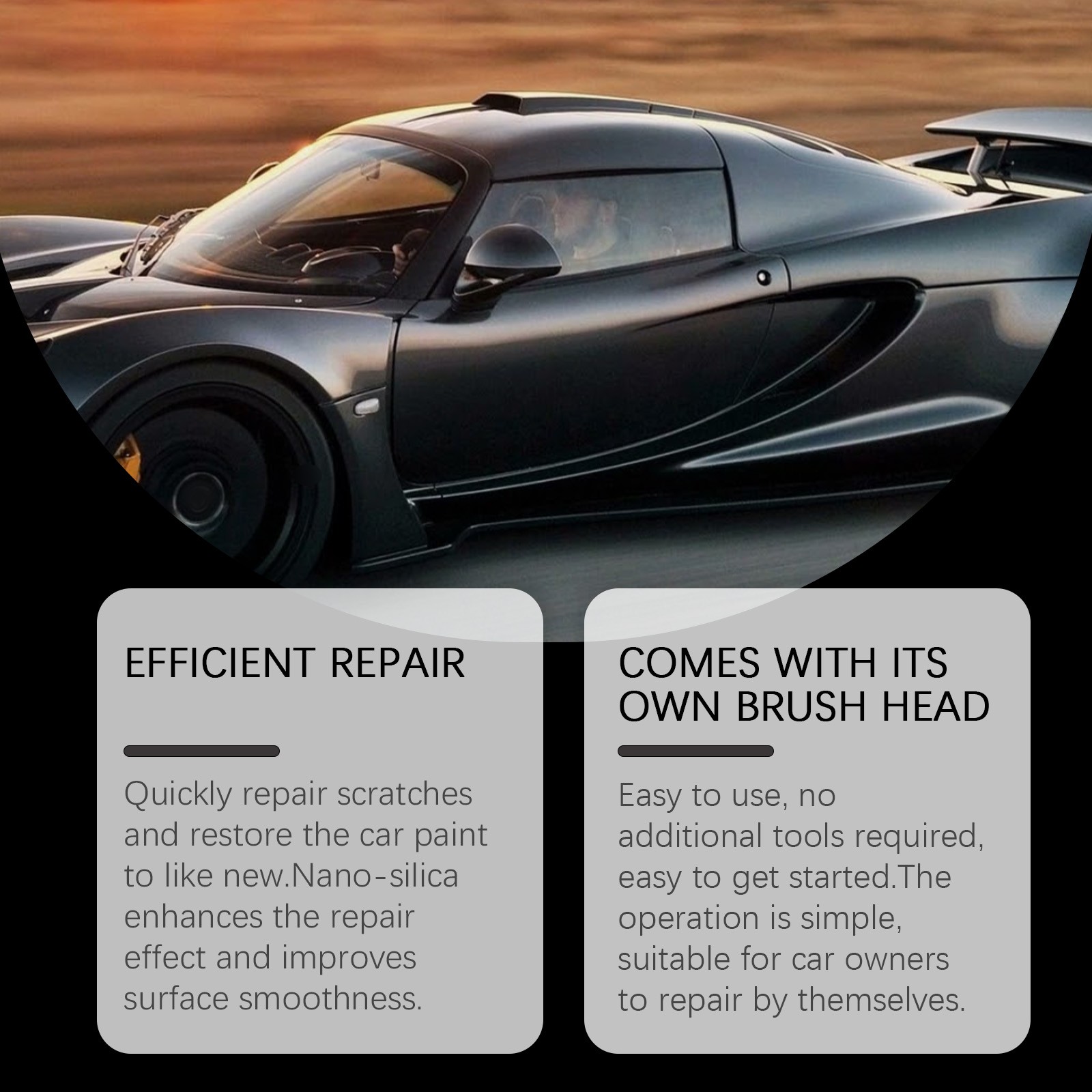 Car Scratch Remover Black Paint Repair Nano Coating Polish Touch Up Cream