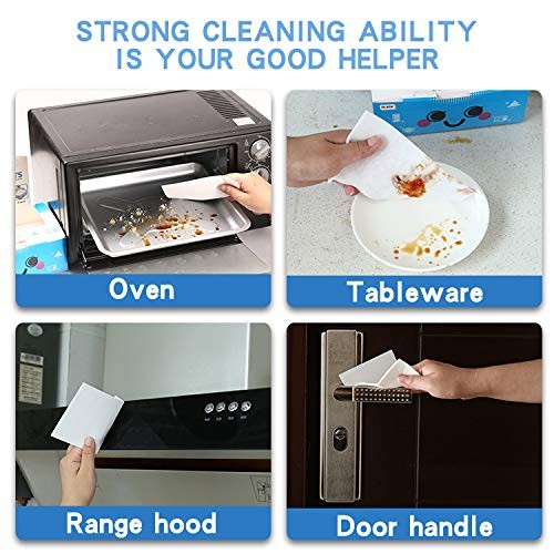 Magic Sponge 48pc Ultra-Thin High-Density Melamine Cleaning Sheets Scratch-Free