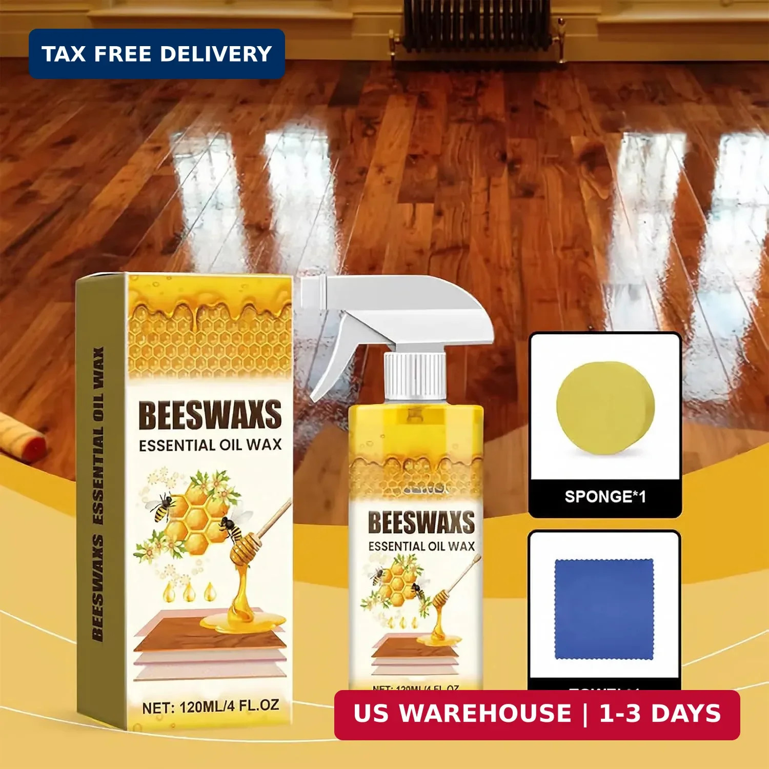 2026 Wood Polishing Beeswax Spray Upgrade Natural Furniture Waterproof Polish an