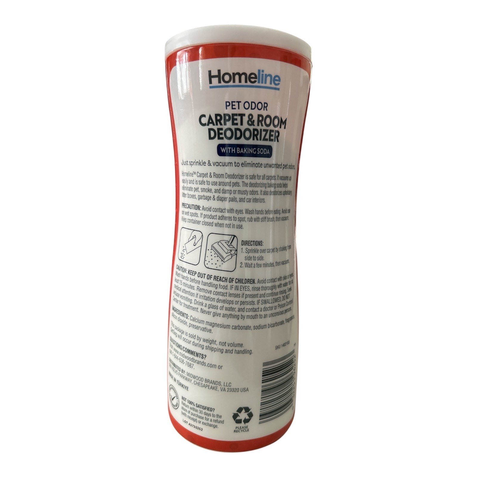 ( Lot 3 ) H.Line Pet Odor Carpet & Room Deodorizer with Baking Soda 21 oz Each