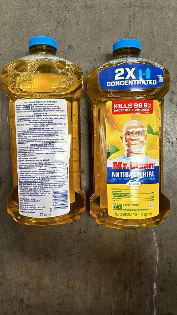 Mr. Clean 2X Concentrated Multi Surface Cleaner With Lemon Scent, (41 fl oz) US