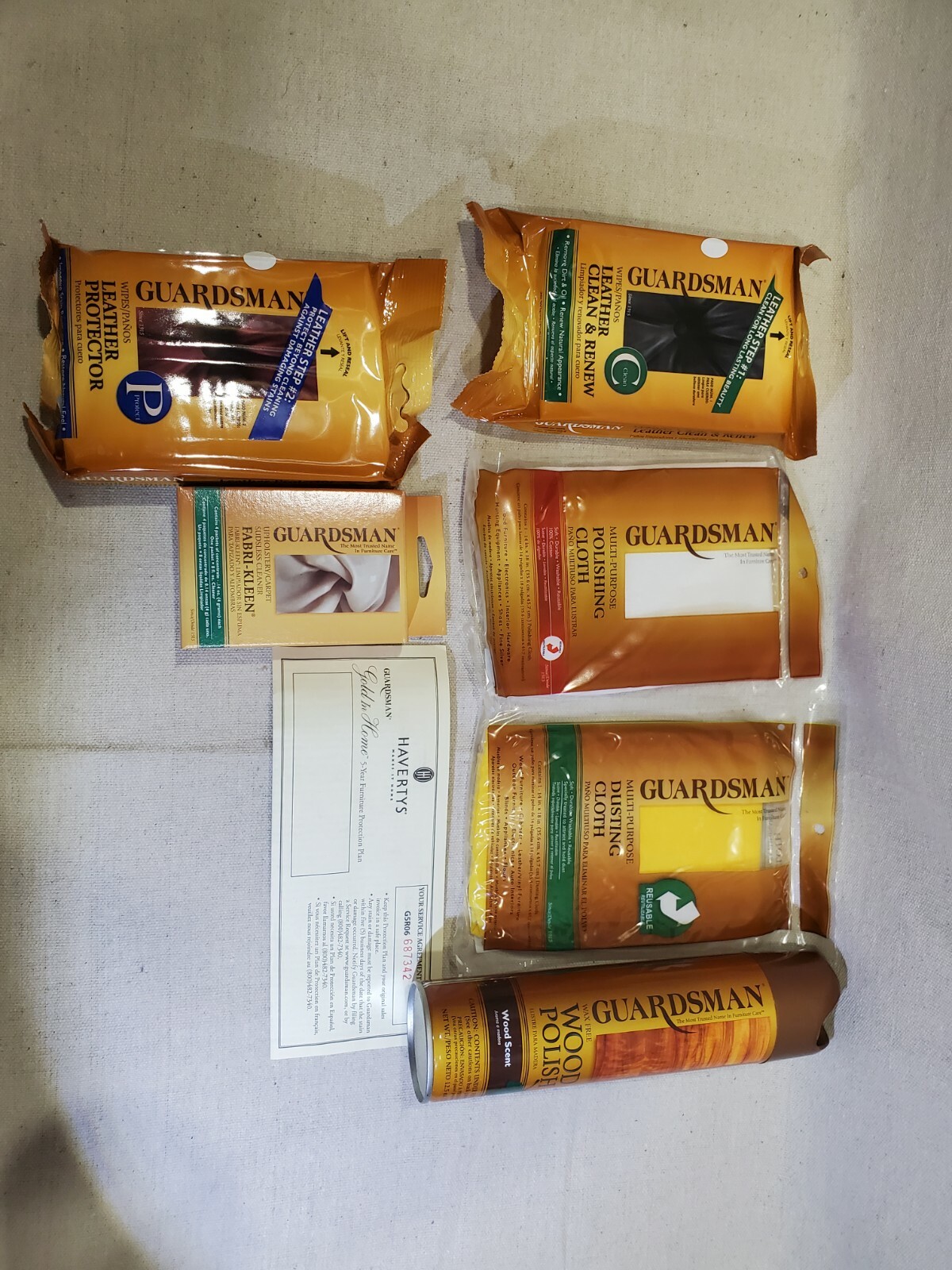 Guardsman Haverty’s Furniture Care Kit Polish Spot Remover Leather Cleaner
