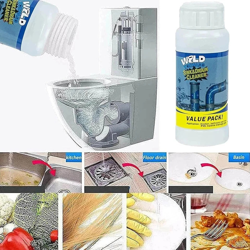 1 pc. Wild Tornado Sink and Drain Cleaner Hair Grease Clogs