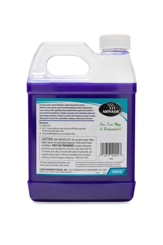 Camco Carnauba Non-Toxic / Biodegradable Wash & Wax 32oz. 40922