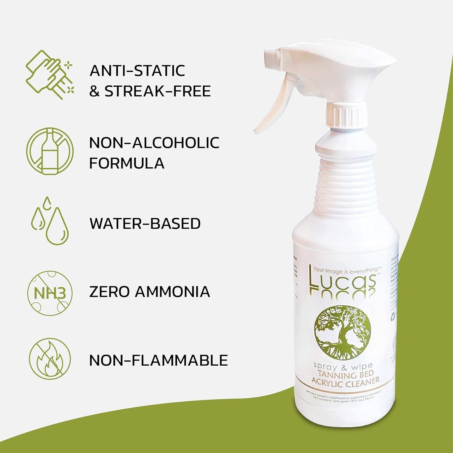 Acrylic Plastic Cleaner Spray 32oz Streak-Free Glass Car Window Restorer