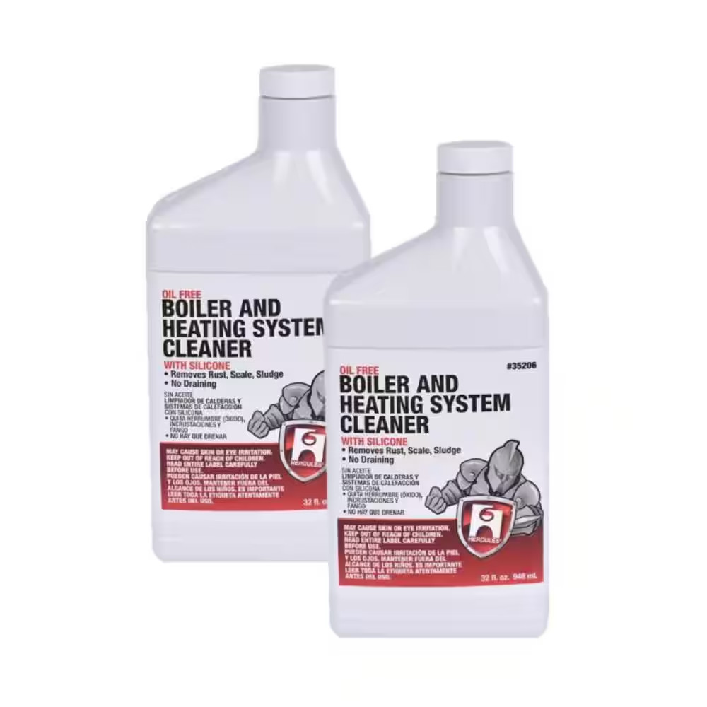 32 Oz. Heating System and Boiler Cleaner with Silicone (2-Pack)