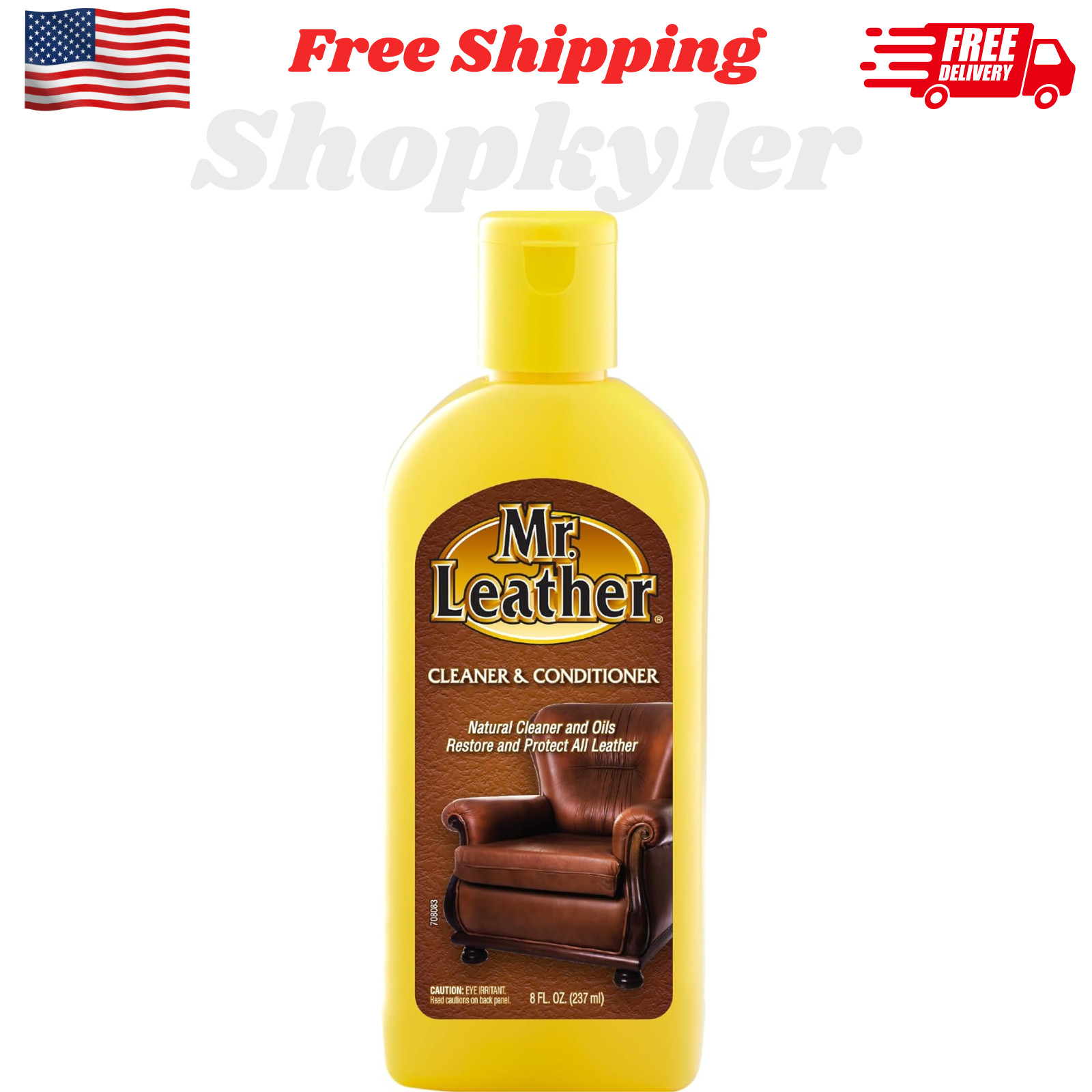 MR. LEATHER Cleaner & Conditioner Restores Protects Leather 8oz/16oz