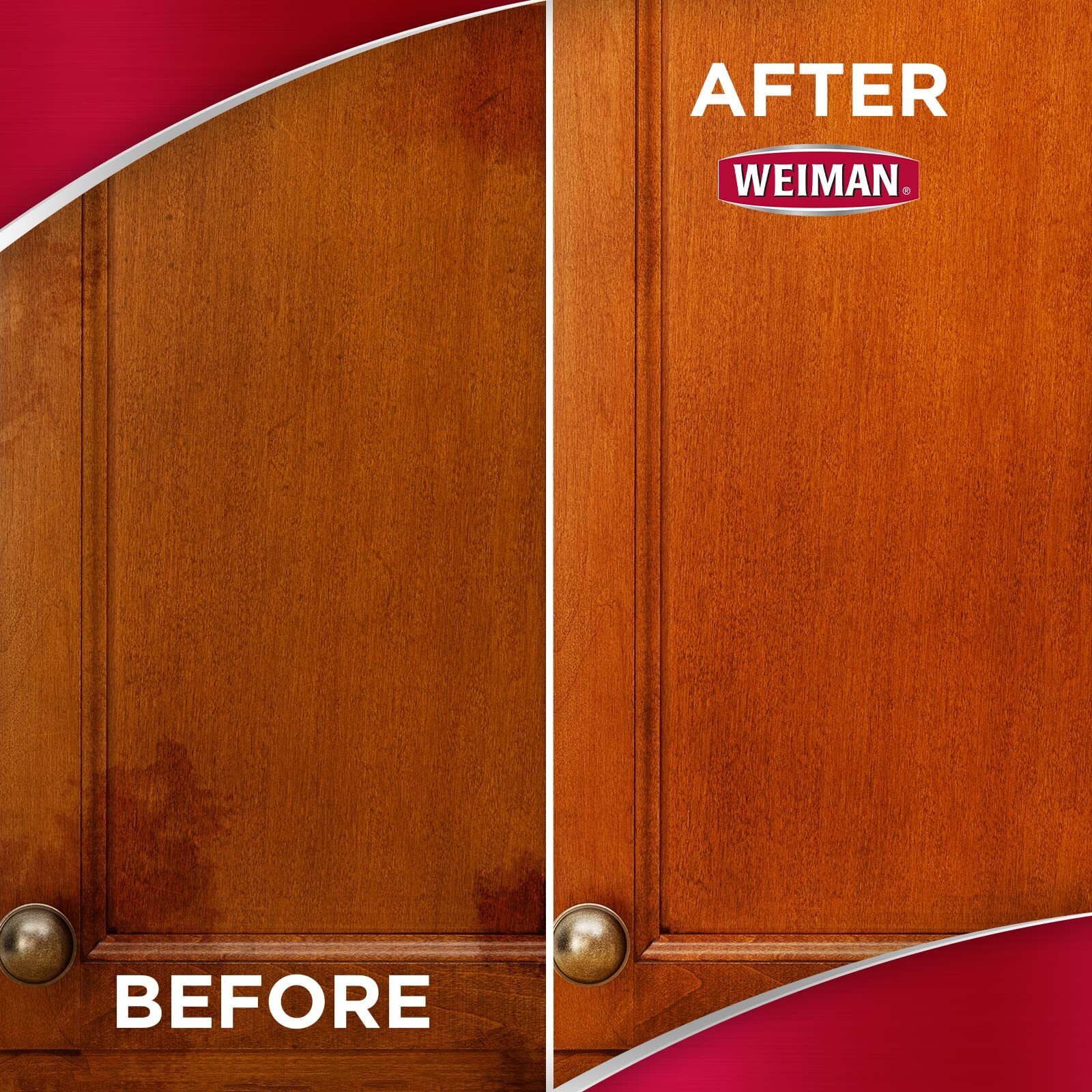 Weiman Cabinet Wood Clean and Shine Fresh Almond Scent Protects and Restores