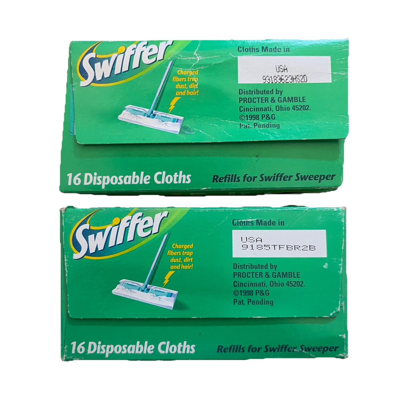 1998 Swiffer Refill For Swiffer Sweeper 16 Dust Cloths Movie Prop Set Of 2