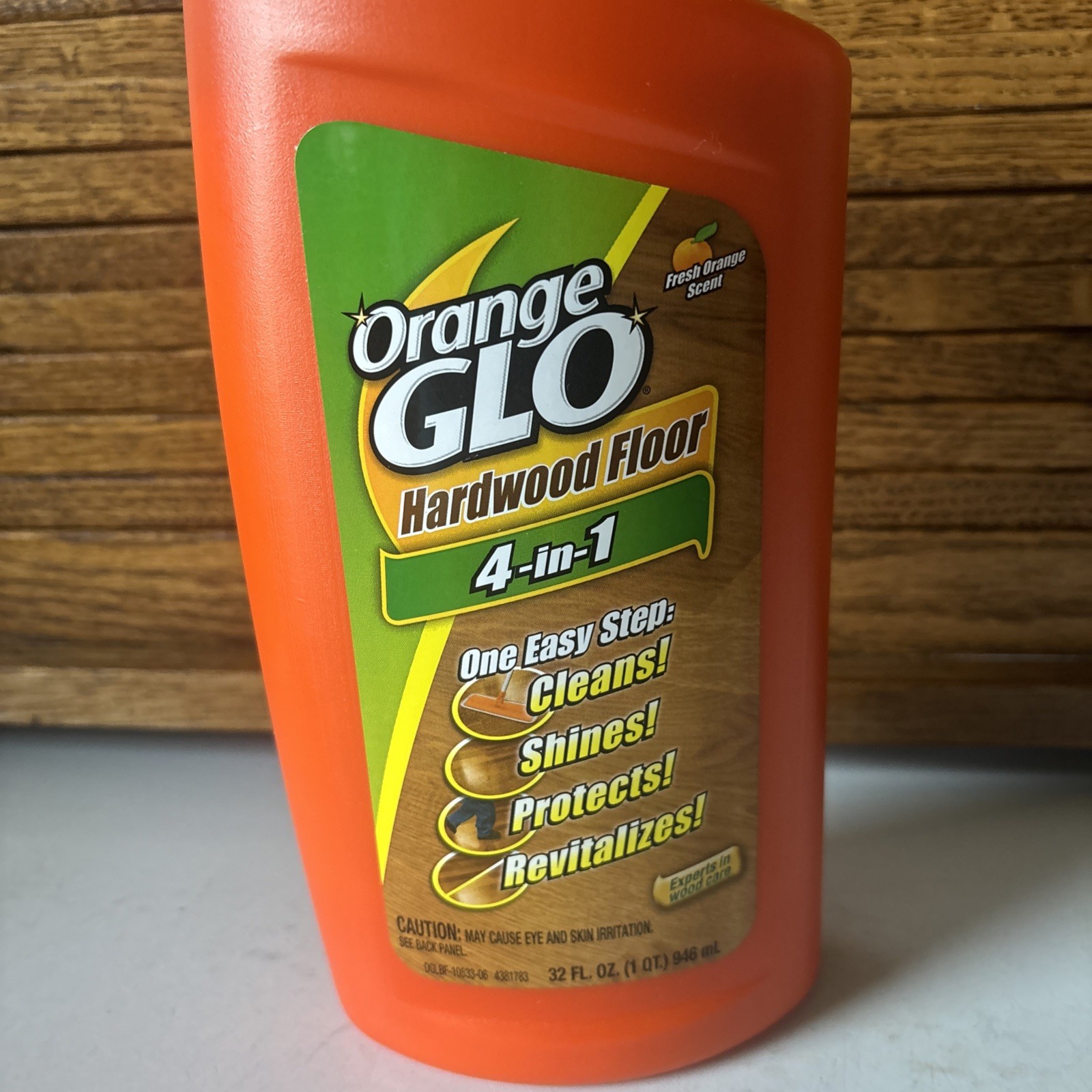 Orange Glo 4-in-1 Monthly Polish Hardwood Floor Shine & Protect 32oz – New