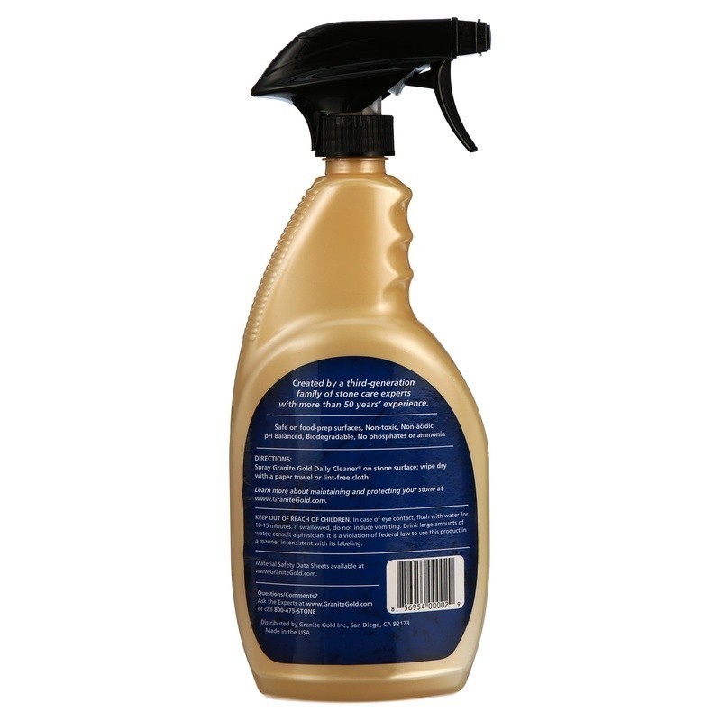 Daily Granite Cleaner Streak-Free Citrus Scent Non-Toxic Safe Natural Stone New