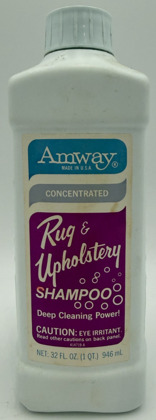 Amway Concentrated Rug & Upholstery Shampoo Deep Cleaning 32 fl oz 70-80% Full