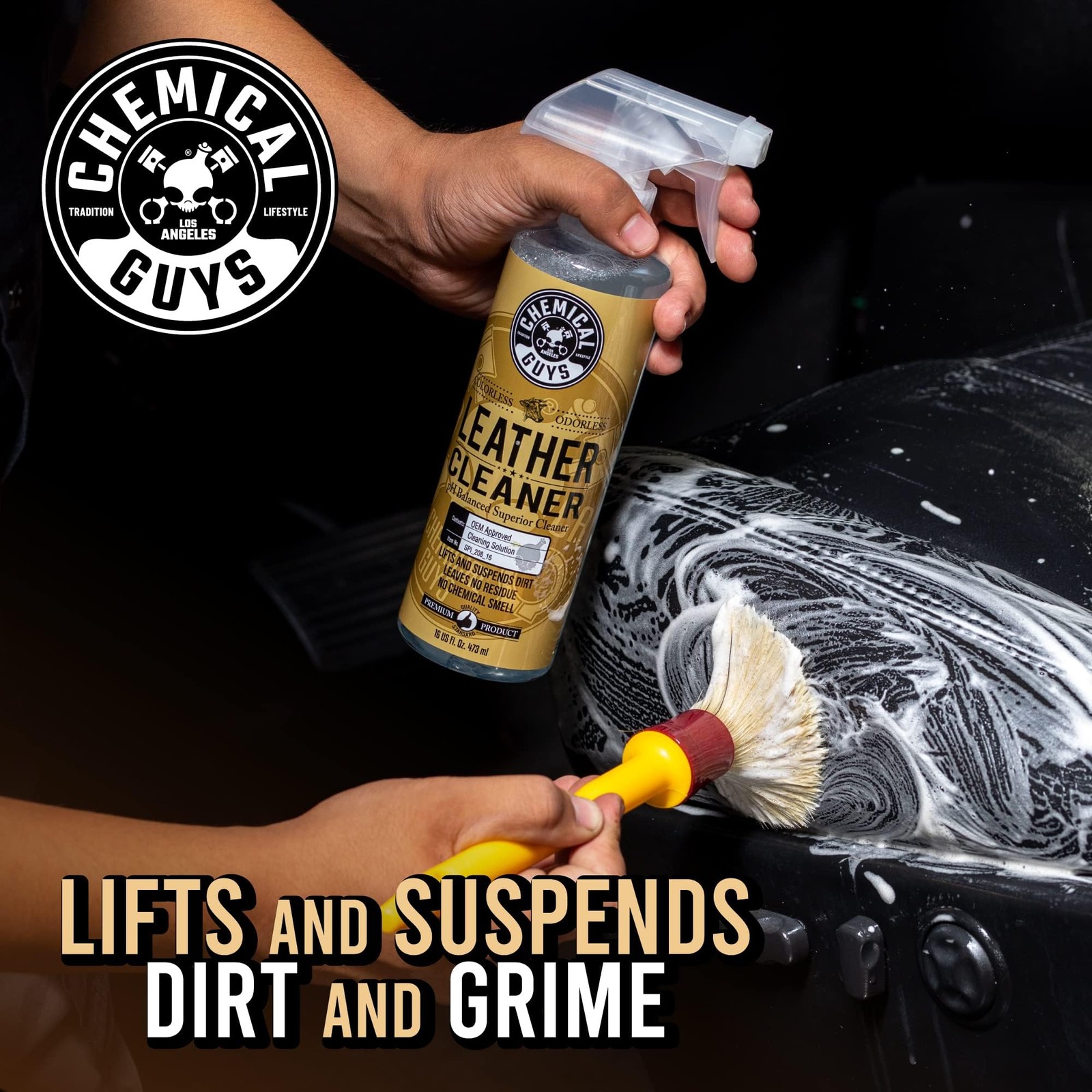 Chemical Guys, Leather Cleaner & Conditioner Kit, Travel Size, 2 x 4 oz