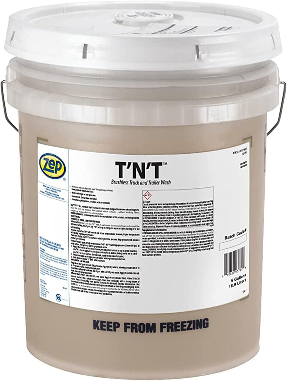Zep Brushless T’N’T Truck and Trailer Wash – 5 Gallon (1 Pail) 37635