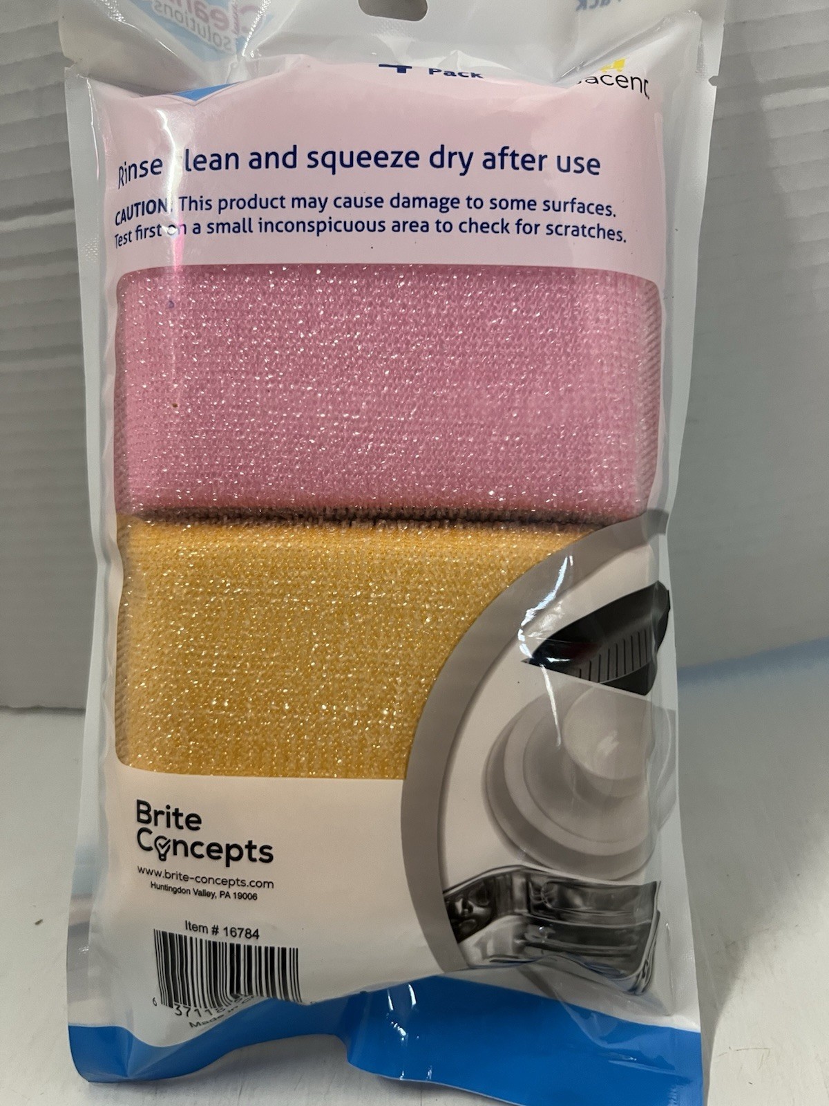 4 Quick Scrubbers Multipurpose Sponge Kitchen Cleaning Scratch Free Durable Pad