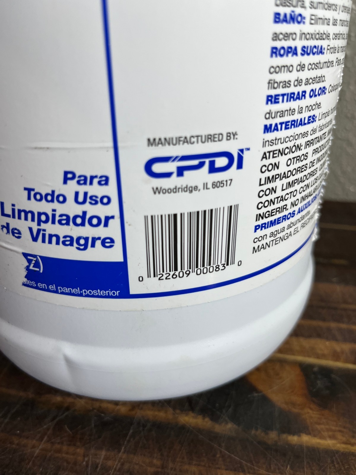 Arocep All Purpose Cleaning Vinegar Commercial Use One Gallon 128oz Ammonia Free