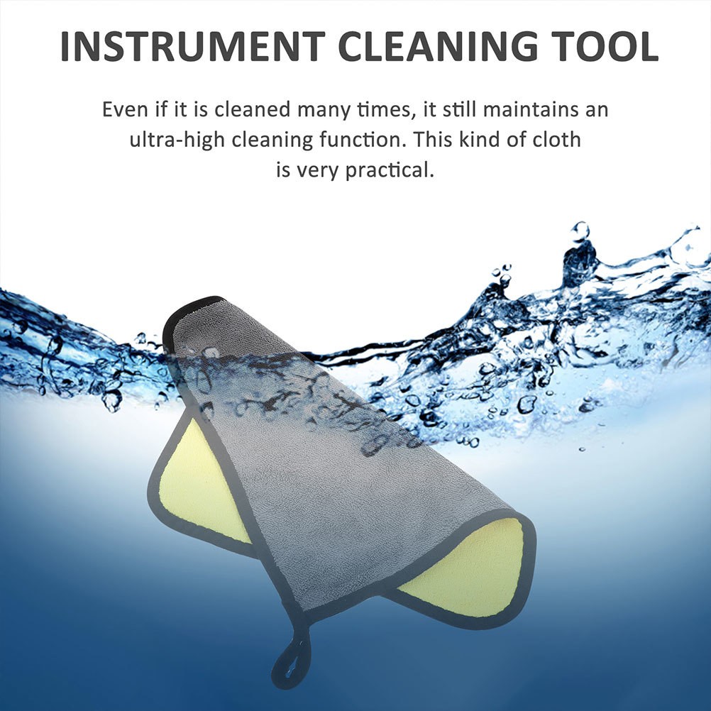 3 Pcs Musical Instrument Cleaning Cloth Guitar Clothes Violin Kit