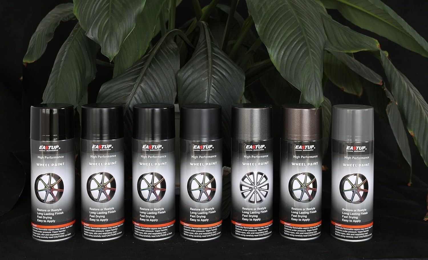 Metallic Acrylic Wheel Spray Paint – Flash Silver, 12.8 Oz, Quick Dry