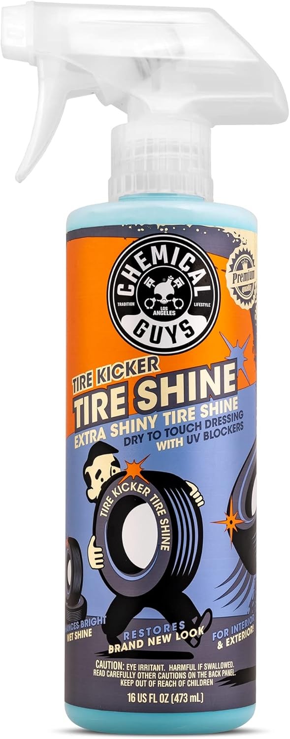 Chemical Guys Tire Kicker Extra Glossy Tire Shine Spray 16 oz Rubber Vinyl Trim