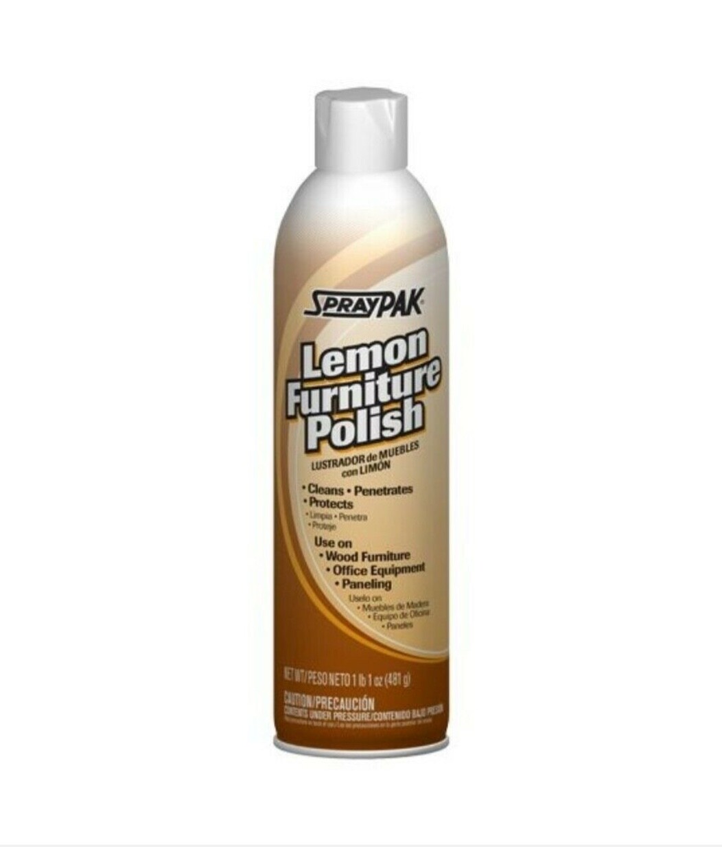 2-Pack – Spraypak Lemon Furniture Polish 17oz can Cleaning Product 1480-734