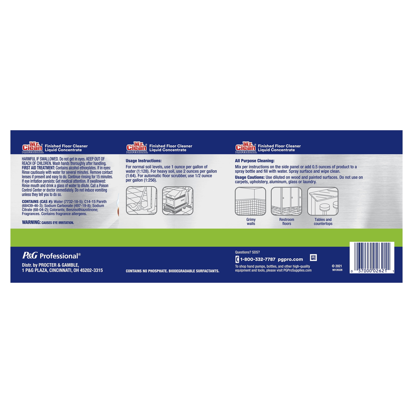 (2 pack) Mr. Clean Finished Floor Cleaner With Lemon Scent